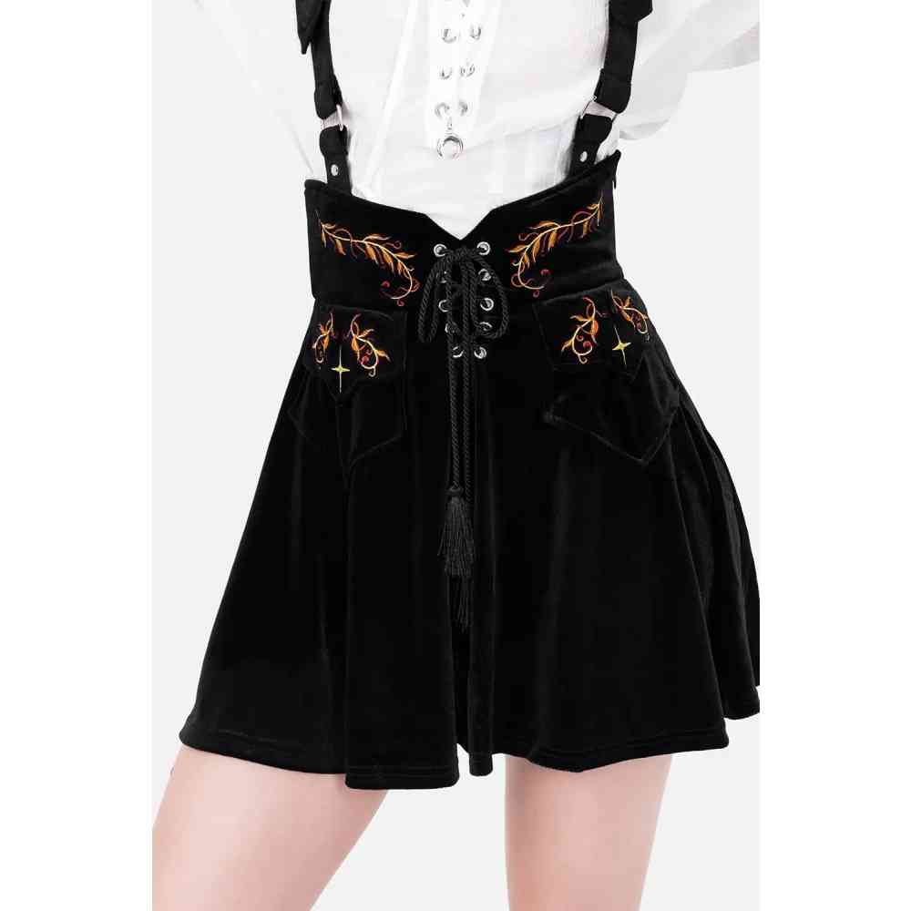 Restyle - Cinder Courte Jupe - Noir